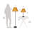 58'' Rustic Bronze Traditional Floor & Table Lamp Set