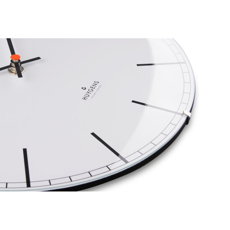 Glass Wall Clock, 25cm H x 25cm W x 4.6cm D