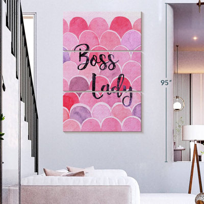 Tergel Boss Lady, typographie