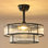 Ventilateur de plafond lustre Mid-Century en cristal de 20 po avec ensemble d'éclairage et télécommande inclus