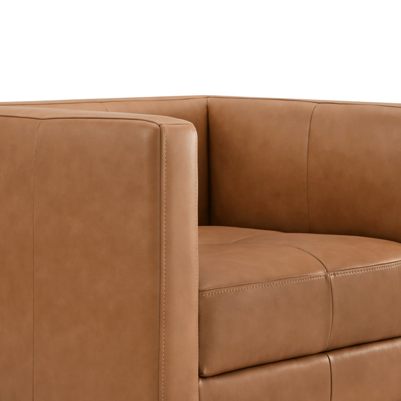 Chaise d'appoint pivotante rembourrée, Noyer cendré