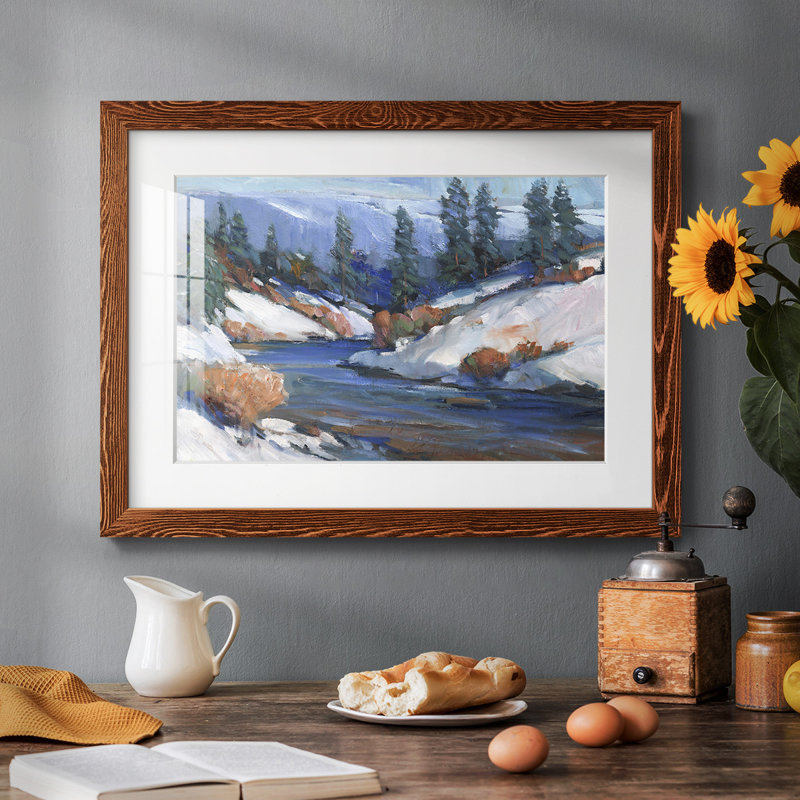 " First Snow II ", Maple, 14" H x 20" W x 1.5" D