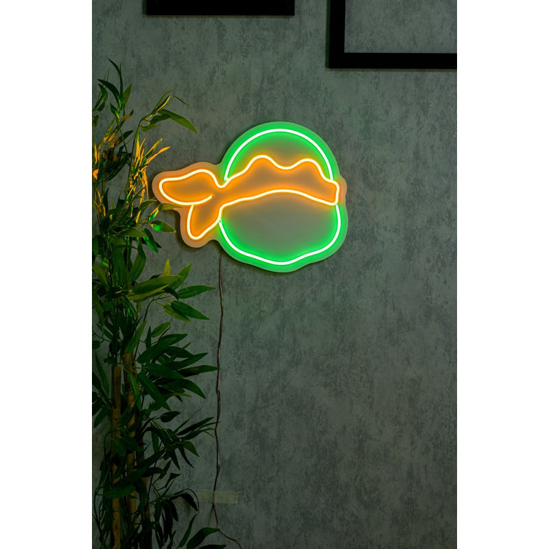 Bande lumineuse néon flexible et imperméable à DEL, 12 V DC, 12,0 x 15,6 pouces | Gabarit en mousse de PVC jaune, longueur totale: 12,3 pi | Certifié IP67, écoénergétique 36 W | Parfait pour la décoration intérieure, les fêtes et les événements