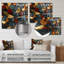 Cubic Mosaic Marble Tiles II - tuile abstraite, art mural en métal-2001327778