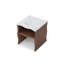Table de bout moderne avec tablette de rangement 17,72 po Whisper Of Waves-2003730739