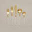 Ensemble de couverts blanc et or