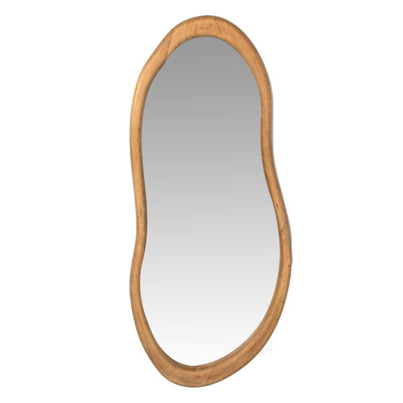 Ashbourne Glass And Wood Rectangle Mirror
