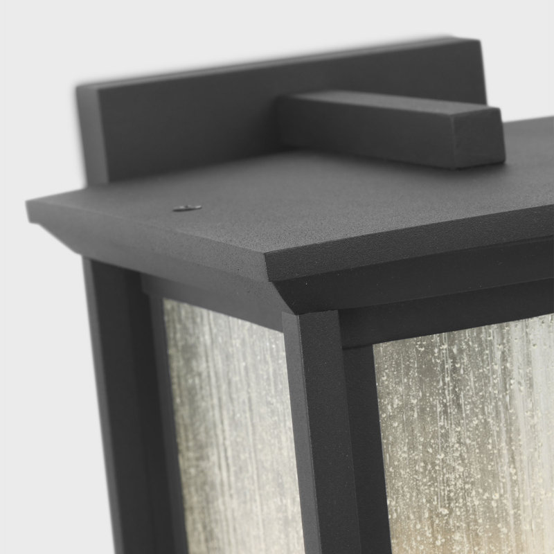 Audley Medium Lantern from Generation Lighting , Seeded, Textured Black