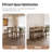 4-Person Bar Height Table Set, Space-Saving Solid Wood Kitchen Dining Set, Counter Height Dining Table Set for Small Space-116489186