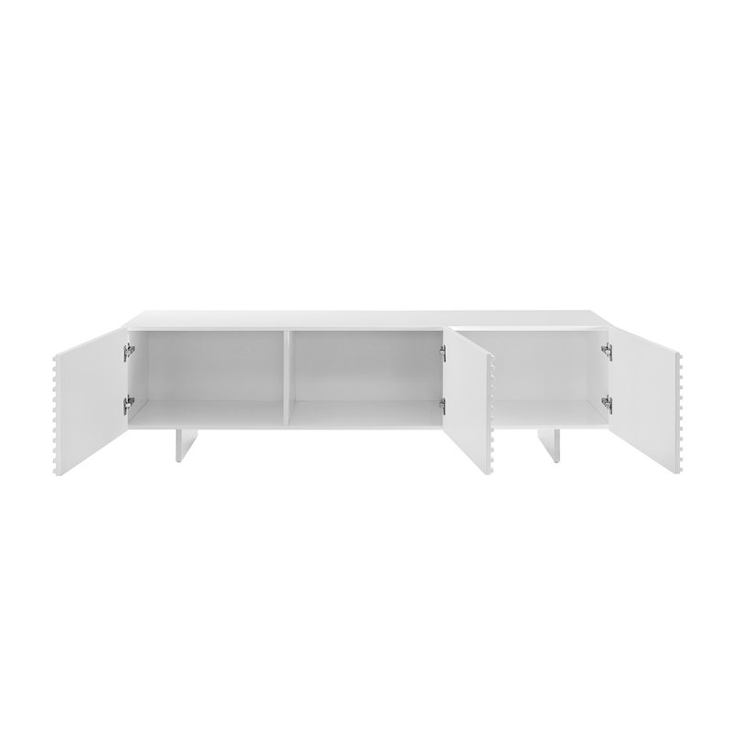 Blansett TV Stand, White Lacquer