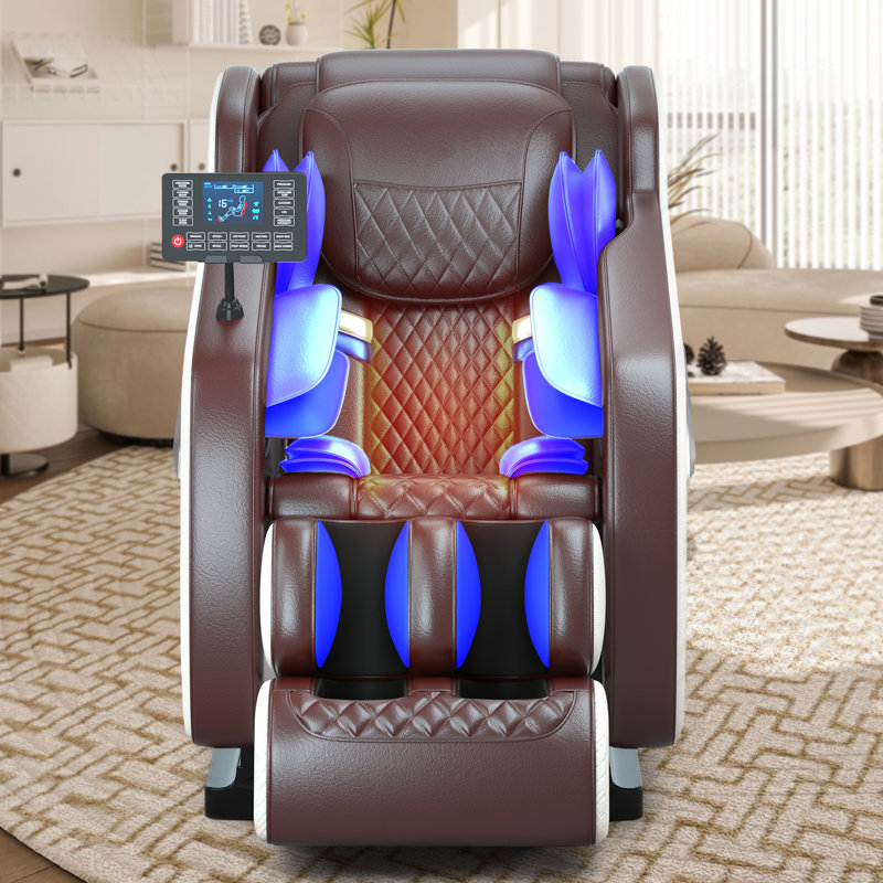 Full Body Shiatsu Massage Chair with Zero Gravity, Back Heat Therapy, Foot Rollers, Extendable Footrest, and Air Compression - Ideal for Relieving Muscle Fatigue, Easy Installation, Perfect Gift for Home Relaxation