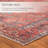 Machine Washable Brixey Oriental Red Area Rug-275275610