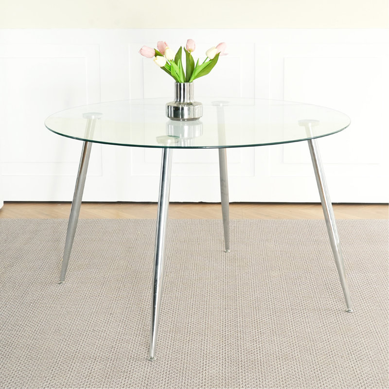 Table en verre moderne simple