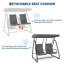 2 Person Porch Swing with Canopy