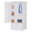 Armoire de rangement pour chambre à coucher, blanche et noire, dimensions : 70 x 45 x 144 cm (27,6 x 17,7 x 56,7 pouces), structure en métal, poids : 6,2 kg.