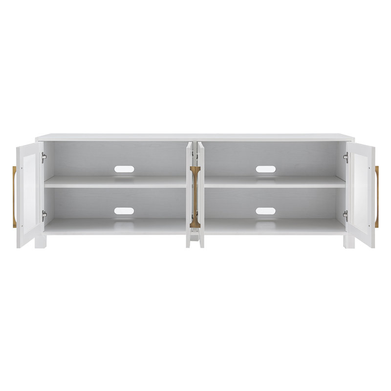 Quincy Unfinished TV Stand for TVs up to 75", White