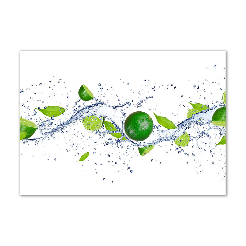 Limes And Water - Wrapped Canvas Print