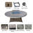 Siloam 27.56'' H x 71.66'' W Wicker Propane Outdoor Fire Pit Table with Lid-329939162