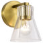 Meuble-lavabo 1 lumière Spruill - verre transparent-2078592902