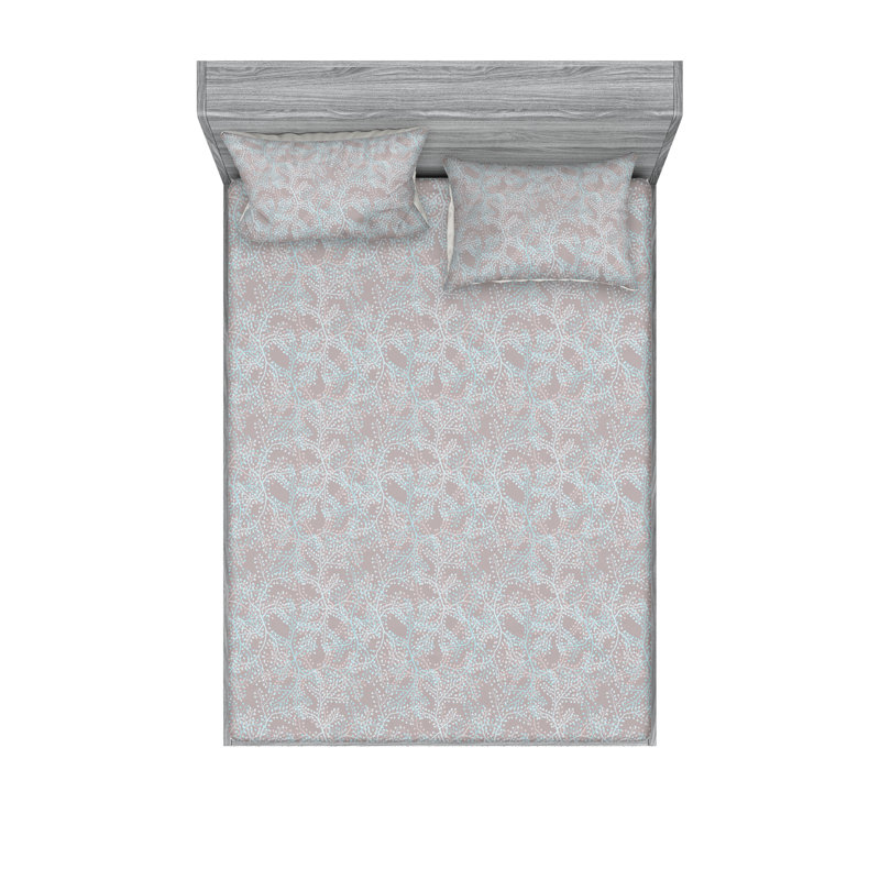 Drap-housse et taie décorative Ambesonne, Ensemble de draps très grand californien avec 2 t