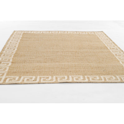 Erin Gates by Momeni Orchard Greek Key Jute and Wool Hand Woven Ivory Area Rug