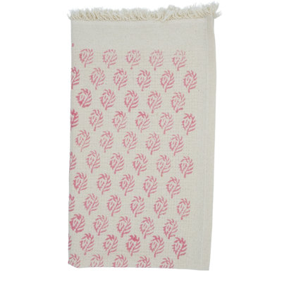 Cotton Hand Block Print Waffle Floral Hand Towels - Eco-Conscious, Beautifully Designed for Your Home, Murli