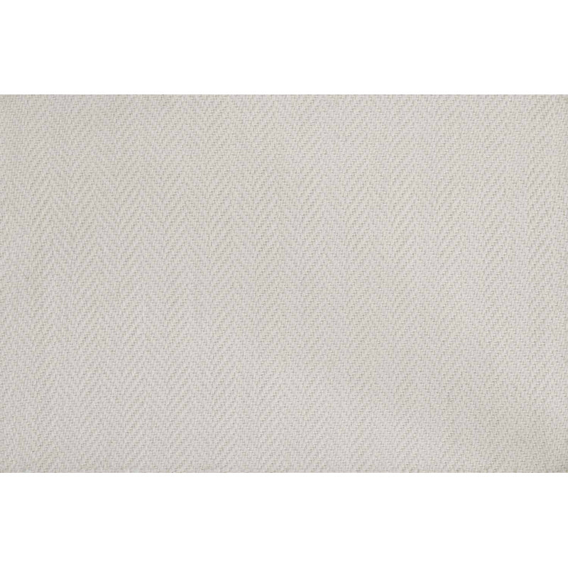 Tapis Heatherly tissé à la main en laine de Nouvelle-Zélande, motif chevron ivoire, 3,66 m x 4,88 m, Ivoire ivoire