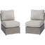 Chaise de patio sans accoudoirs entièrement assemblée avec coussins-1241070382-1241070383