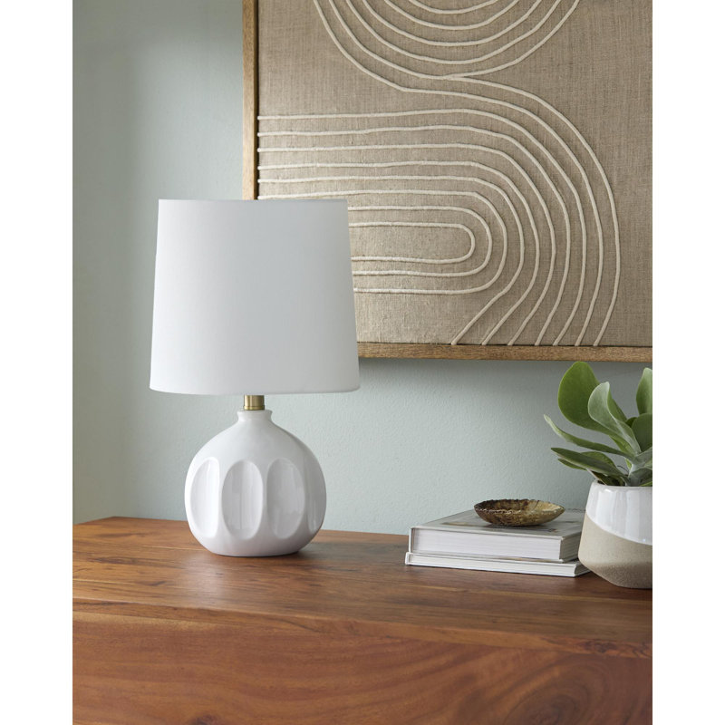 Lampe de table Lacroix Bellune, Blanc