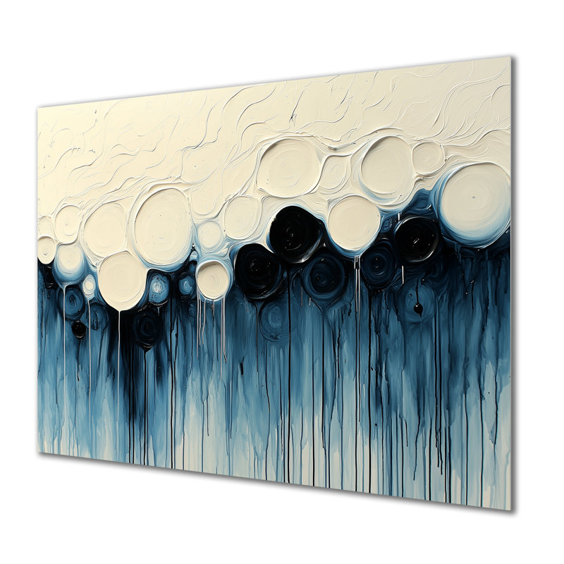 Fernon - peinture murale goutte à goutte en métal, H 12 po x l 20 po