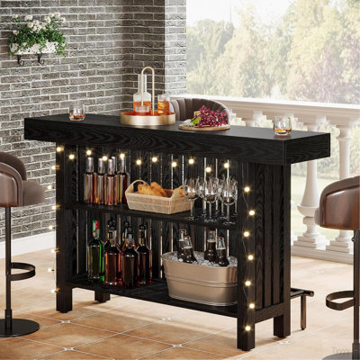 Unité de bar 63 po Modern Black
