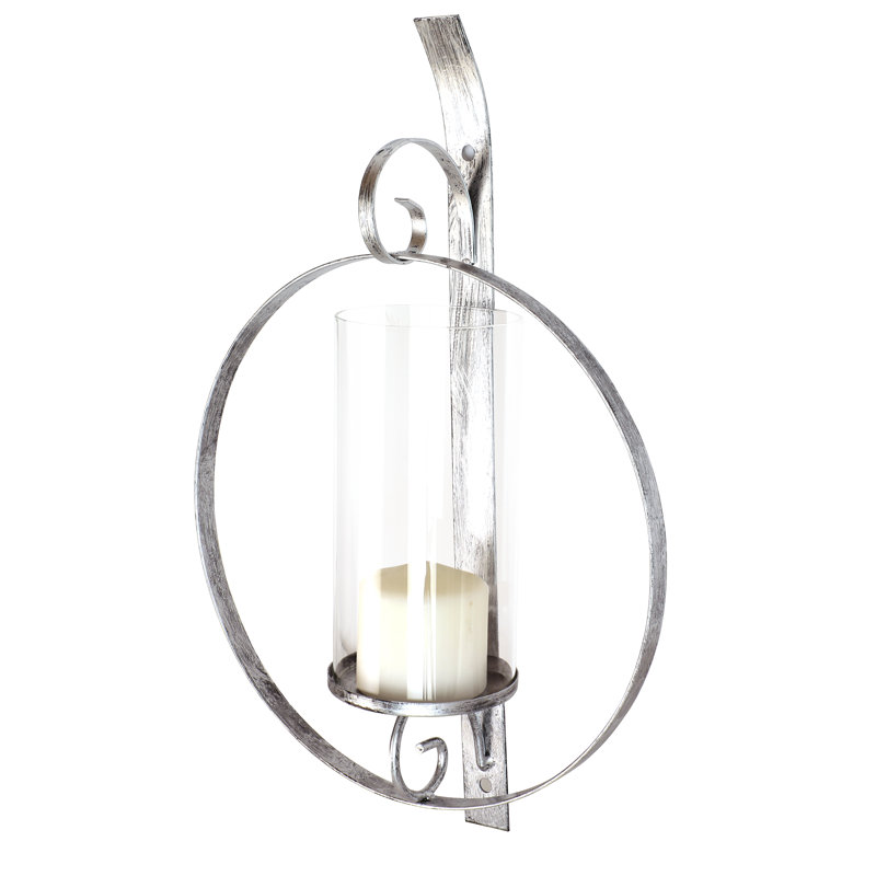18'' H Wall Wall Sconce, Silver