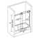 TQP 56"-60" W x 66" H Single Sliding Frameless Shower Door with 3/8"(10mm) glass