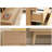 Commode 6 tiroirs en bois naturel - Surface rayée