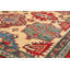 Tapis intérieur en laine crème/rouge 7 pi 10 po x 9 pi 8 po noué la 2010s one-of-kind à la main-gazni Cremona