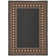Modern Easy Jute Rug Machine Washable Geometric Bordered Indoor Outdoor Carpet with Non-Slip Backing, Non-Shedding Floor Cover for Backyard, Bedroom, Patio
