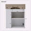 Meuble-lavabo simple 21,60 po avec plateau en céramique Mabbitt