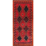 Vintage One-of-a-Kind Runner 4'3" X 9'9" Hand Knotted Area Rug