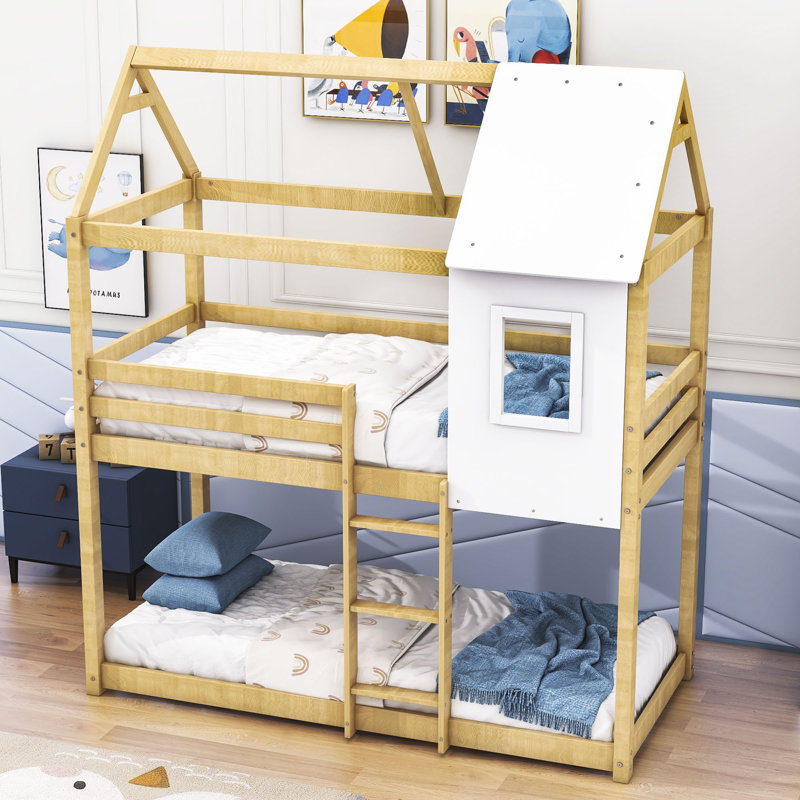 Rehan 90 x 190 cm Bunk Bed, Beige