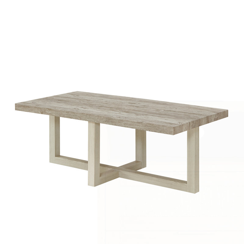 Luno Contemporary Coffee Table, Beige
