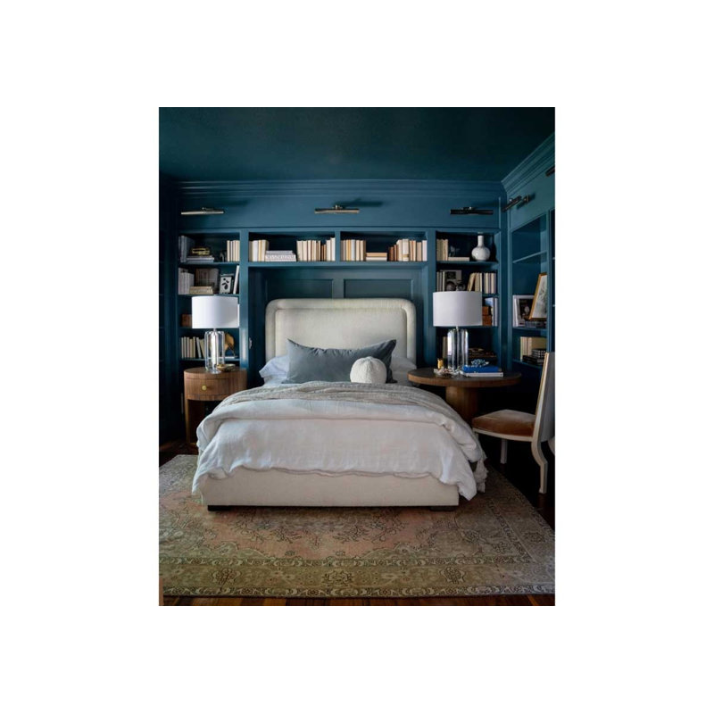 Kit Upholstered Bed, King, White