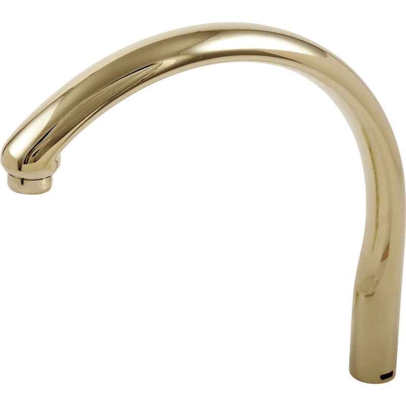 Waterfall Deck Mounted Tub Spout Trim, Chrome & Polished Brass