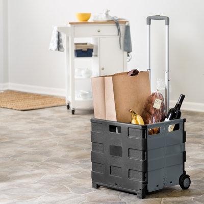 Borger 38.66'' H x 14.76'' W Utility Cart with Wheels