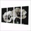 «White Black Botanical Beauty Pansies II - Pansies», ensemble de reproduction d'art mural-107607332