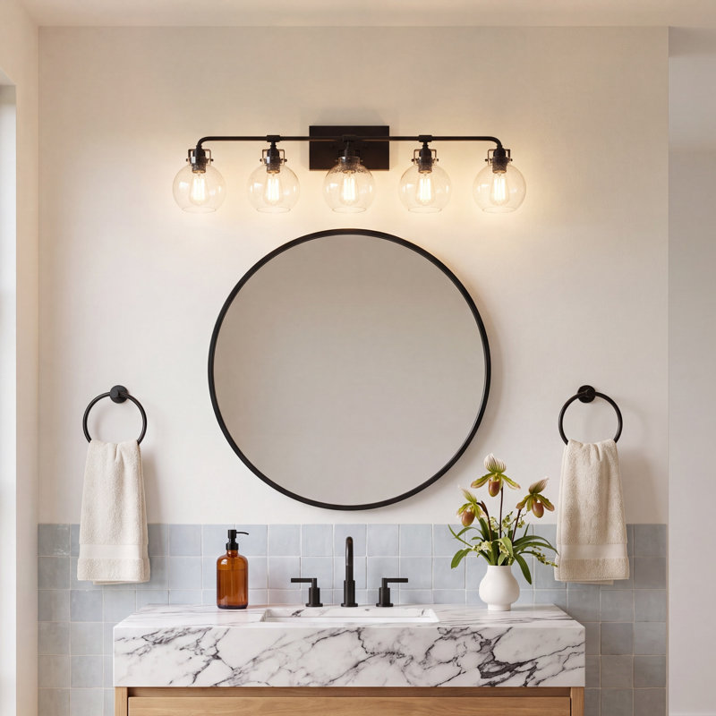 Byrne 5 - Light Dimmable Vanity Light, Oil Rubbed Bronze
