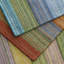 Brushstroke Striped Handmade Tufted Wool Dark Blue/Yellow Area Rug-10713578