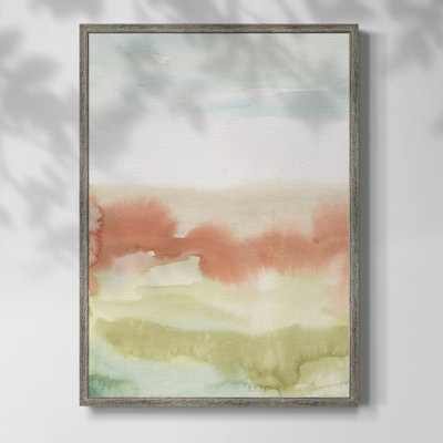 Blushing Sunrise I Framed Print - Solid Wood