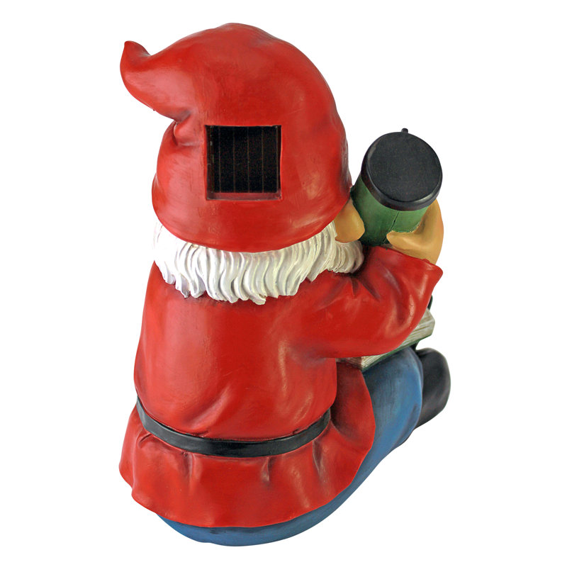 Flashlight Freddie Solar Gnome Statue