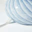  Lampe champignon en verre à rayures bleues