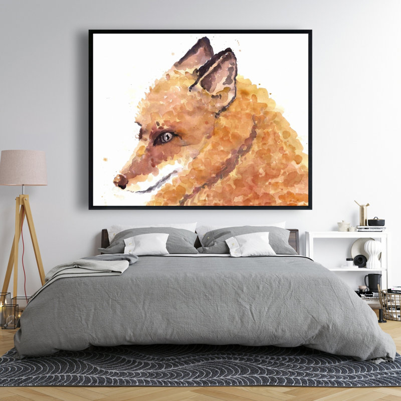 Fox Print On Canvas